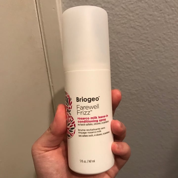 photo of Briogeo Farewell Frizz rosarco milk leave-in conditioning spray shared by @naruto on  30 Jan 2021 - review