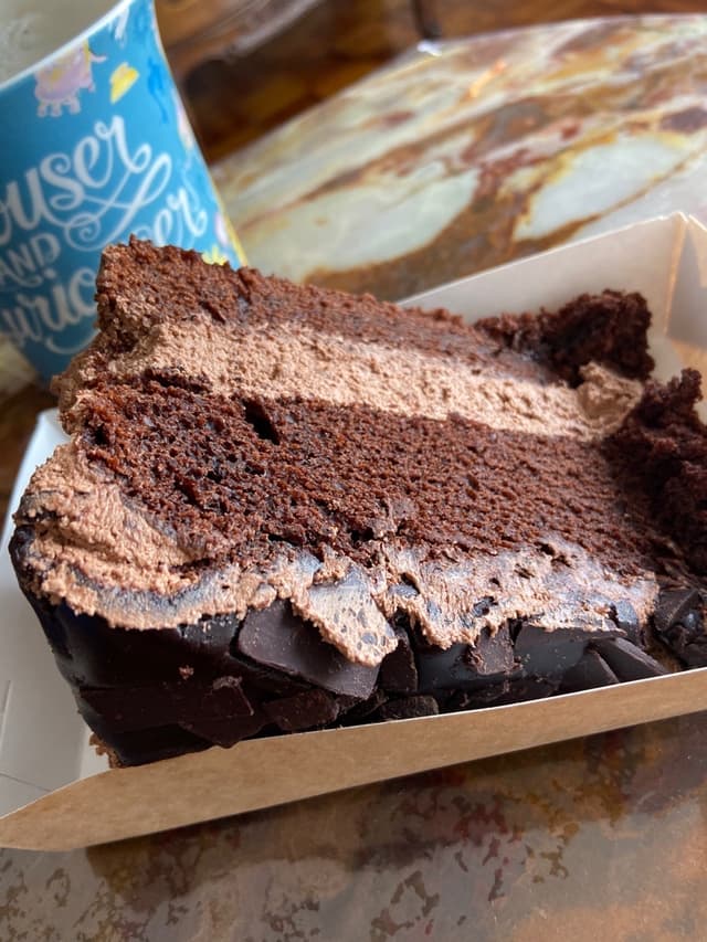 「Torta de chocolate y mousse de chocolate」の料理の写真