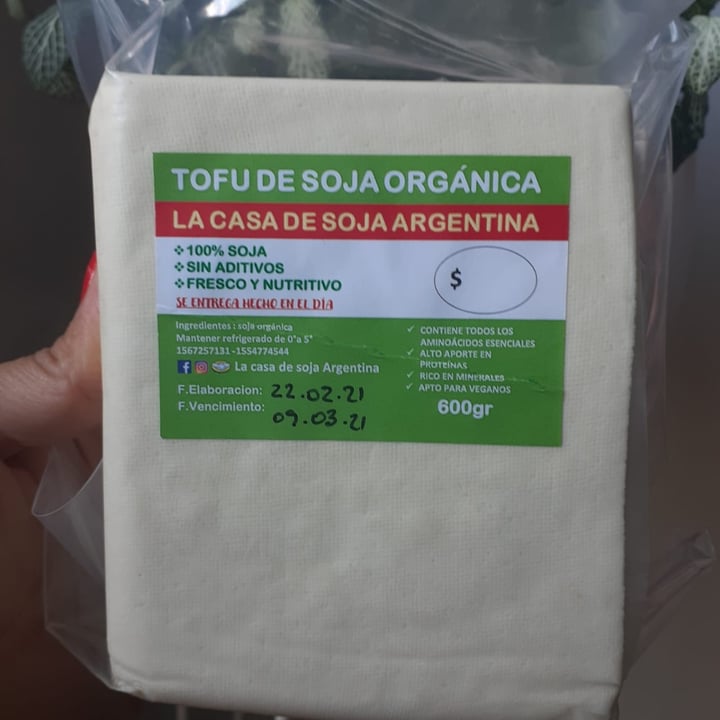 review photo of La casa de la soja argentina Tofu Orgánico shared by @veganargentin on 26 Feb 2021 - review