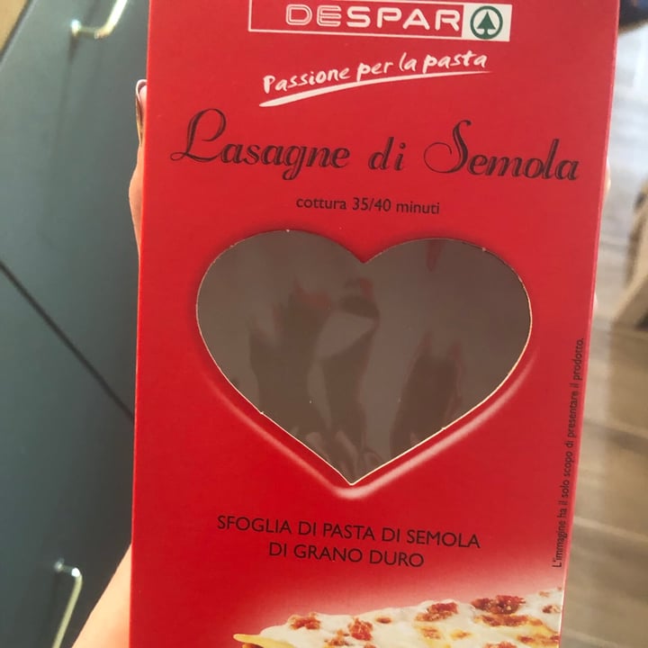 photo of Despar Lasagne di Semola shared by @kesidb on  27 Dec 2021 - review