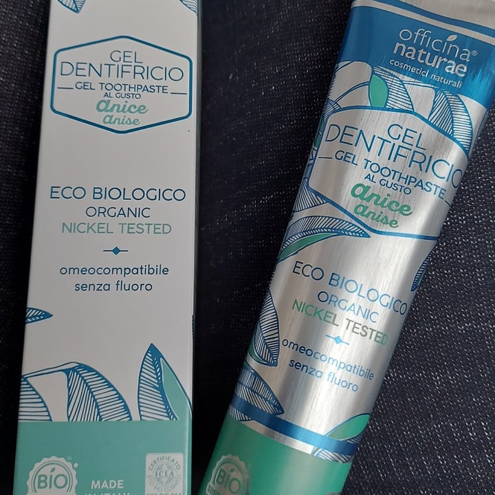photo of Officina naturae Gel Dentifricio Anice (Anise) shared by @teresa62 on  10 Dec 2021 - review