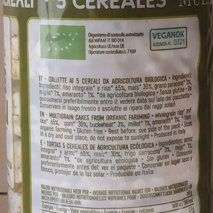 review photo of Ok Bio Bio Gallette Ai Cinque Cereali shared by @macca95 on 13 May 2021 - review