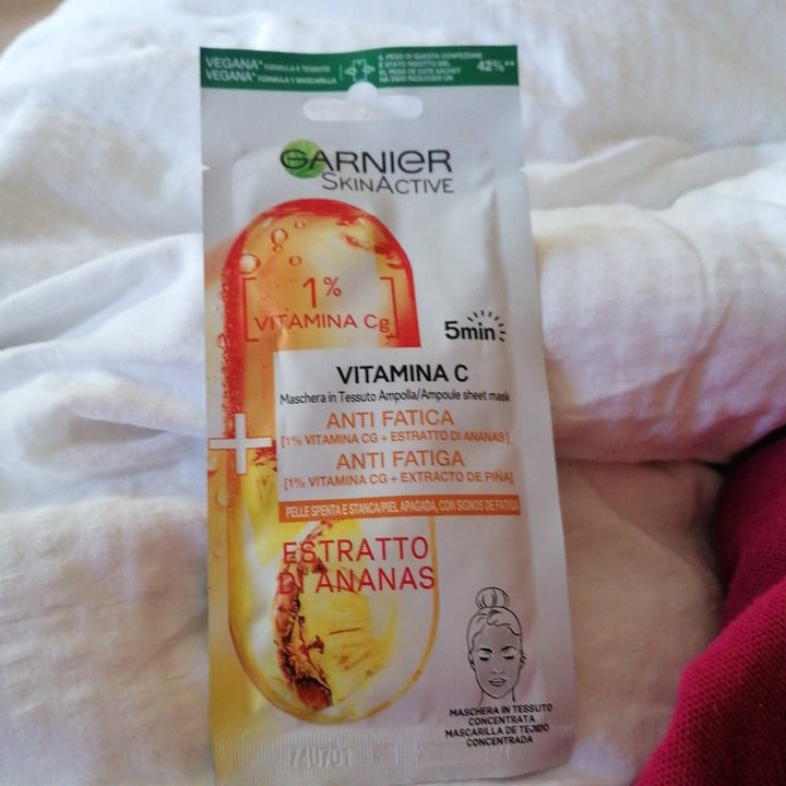 review photo of Garnier maschera vitamina C anti fatica shared by @isabellagaranzini on 21 Jul 2022 - review
