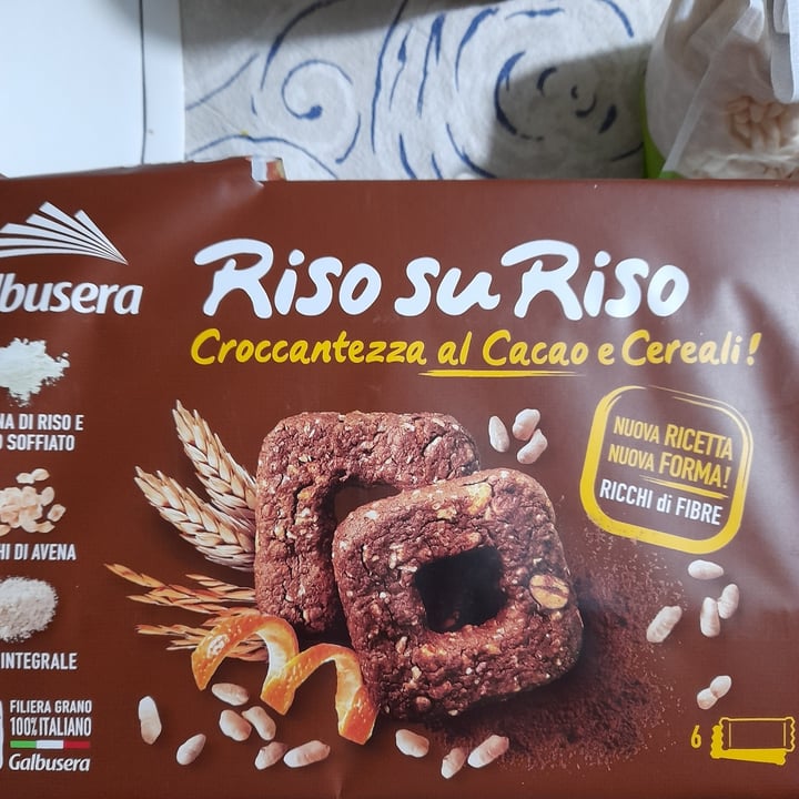 photo of Galbusera Riso su riso biscotti cacao shared by @lubirilu on  26 Apr 2022 - review