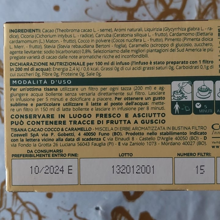 review photo of L'angelica Le tisane - emozioni al cacao, cocco e caramello shared by @-lilymoon- on 14 Mar 2022 - review