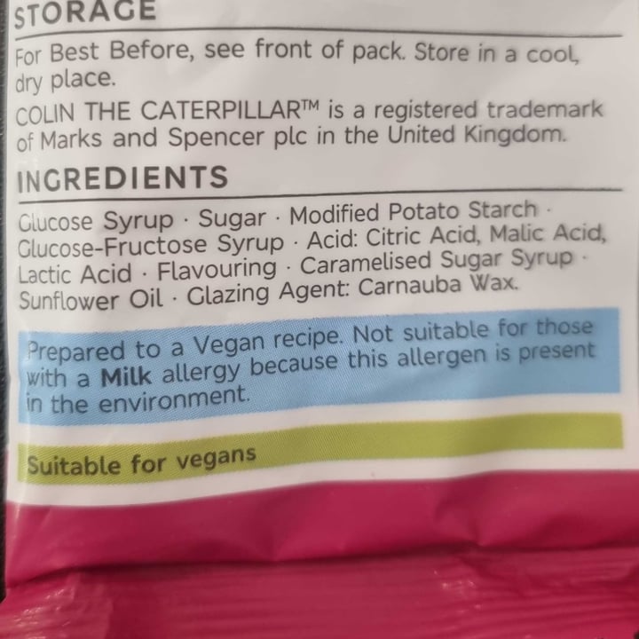 photo of Marks & Spencer Food (M&S) Colin The Caterpillar Cola Gums shared by @aamanda82 on  22 Nov 2022 - review