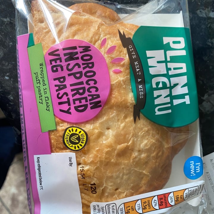 photo of Plant Menu Moroccan Inspired Veg Pasty shared by @robsm95 on  17 May 2021 - review