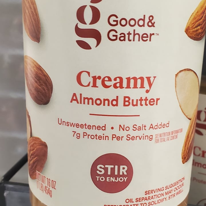 photo of Good & Gather Almond butter shared by @tsquared on  26 Jun 2021 - review