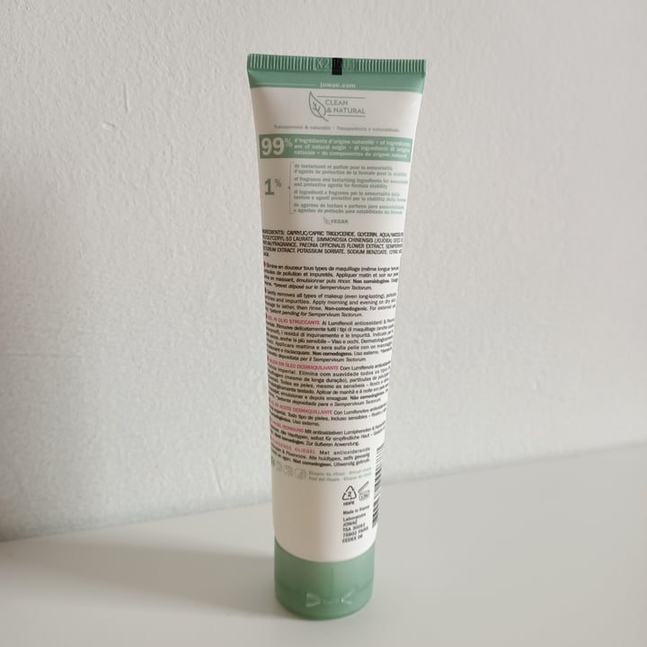 review photo of Jowaé Gel in olio struccante viso e occhi shared by @franni on 26 Aug 2022 - review