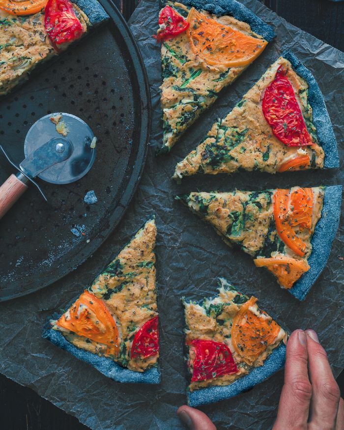 Black Artichoke Spinach Dip Pizza