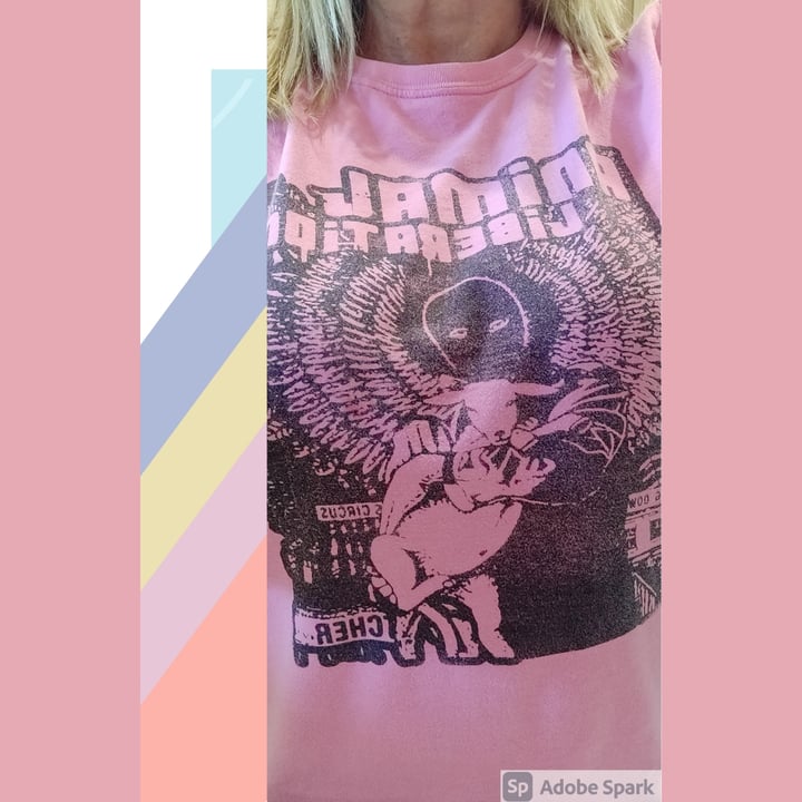 photo of Serigrafía vegana Camiseta antiespecista shared by @gitaneta on  27 Sep 2020 - review