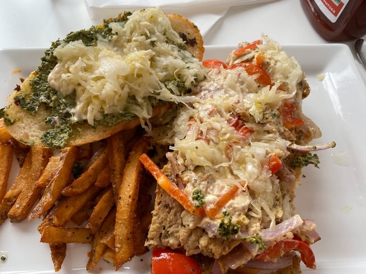 review photo of Three Carrots Fountain Square Seitan Melt shared by @vpruitt on 16 Mar 2020 - review