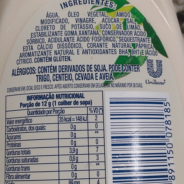 photo of Hellmann’s Hellman’s Vegan Mayonnaise shared by @edoliver on  05 Jul 2022 - review