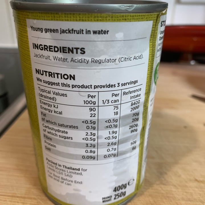 photo of ASDA Jackfruit (In Water) shared by @avocado-uk on  23 Jul 2022 - review