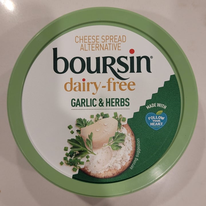 photo of Boursin Boursin dairy free Garlic and Herbs shared by @yourfriendjen on  24 Nov 2022 - review