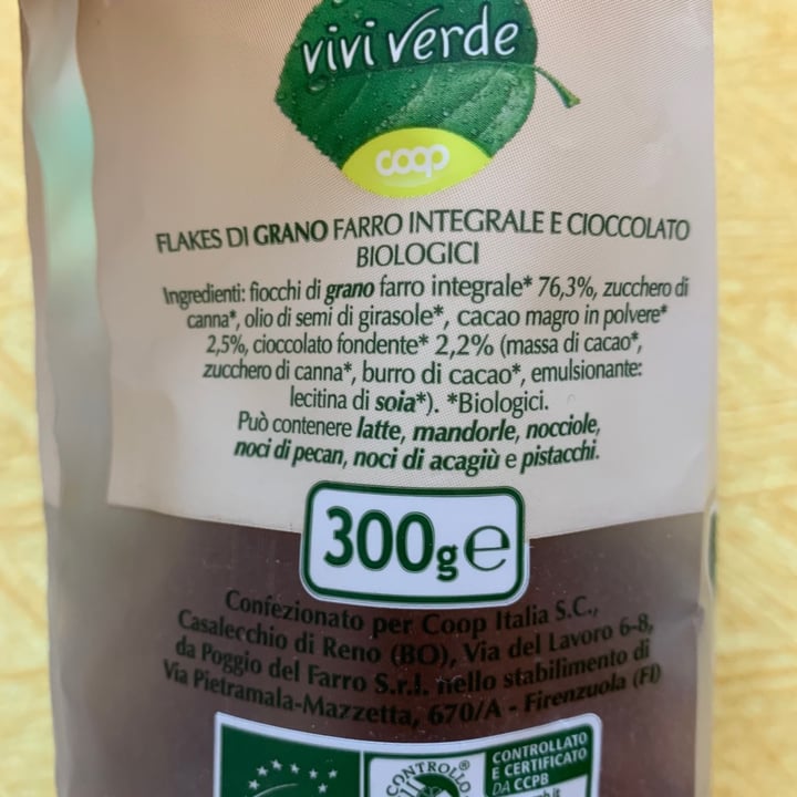 photo of Vivi Verde Coop Flakes Di Farro E Cioccolato shared by @aleglass on  06 Mar 2021 - review