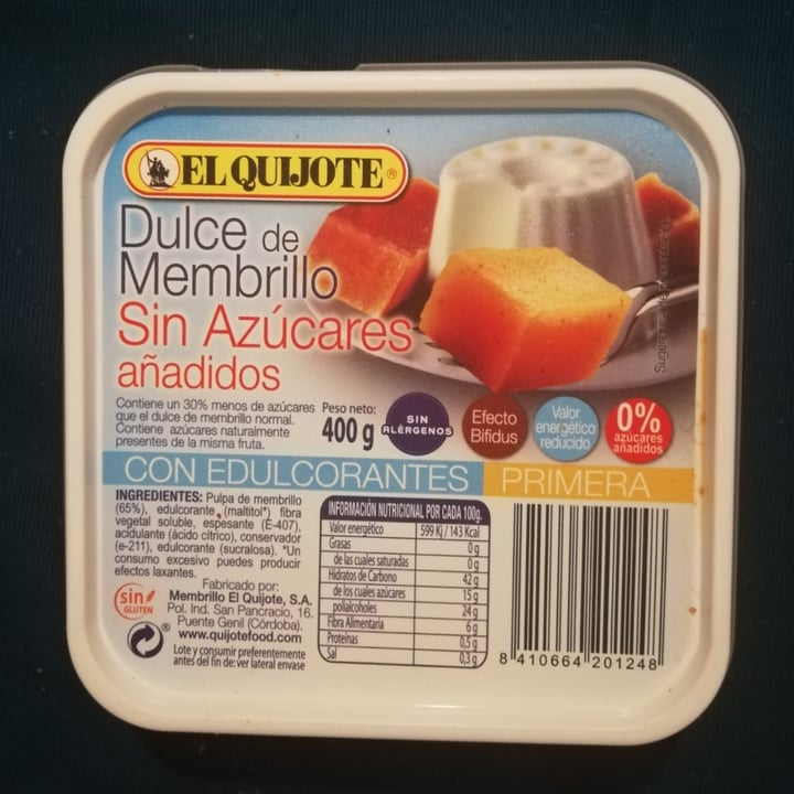 review photo of El quijote Dulce de Membrillo, sin azúcares añadidos shared by @apetit50 on 12 Nov 2020 - review