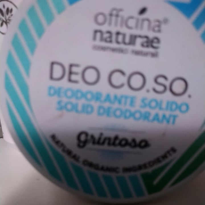 photo of Officina naturae Deo Co.So. Deodorante Solido Grintoso shared by @walkabout-veg on  25 Oct 2021 - review