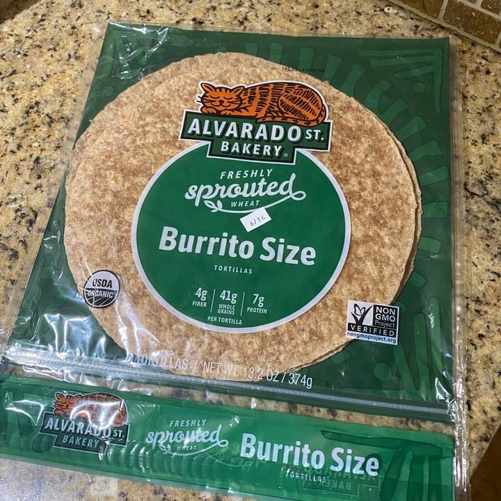 Alvarado St Bakery Freshly Sprouted Wheat Burrito Size Tortillas Review abillion