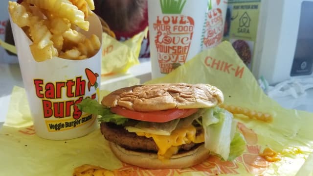 Photo of the dish “Cheeze burger and fries”