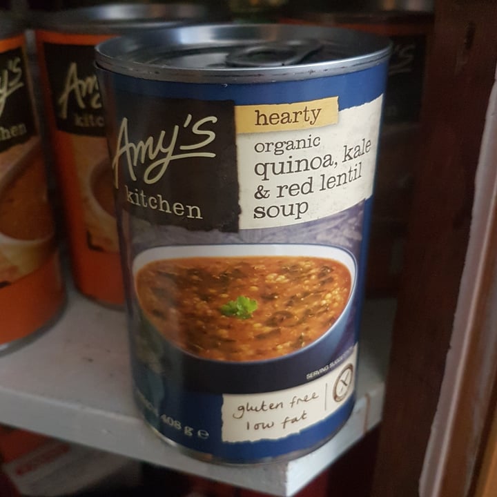 photo of Amy’s Kitchen Organic Quinoa, Kale & Red Lentil Soup shared by @rykketystykks on  11 Sep 2022 - review