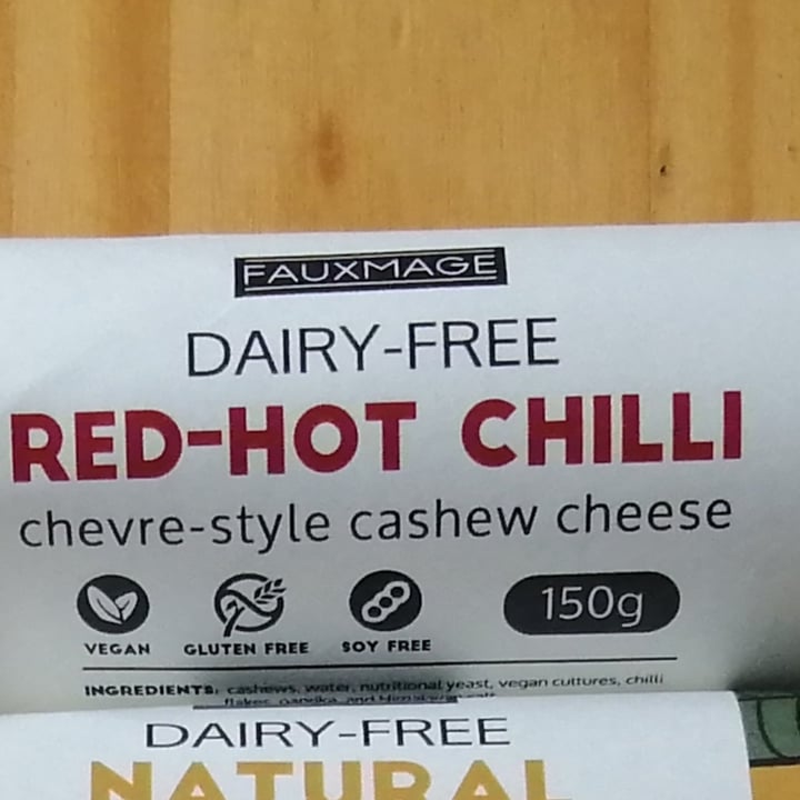 photo of Fauxmage Red Hot Chilli Chevre-Style Cashew Cheese shared by @nickyv on  06 Jan 2022 - review