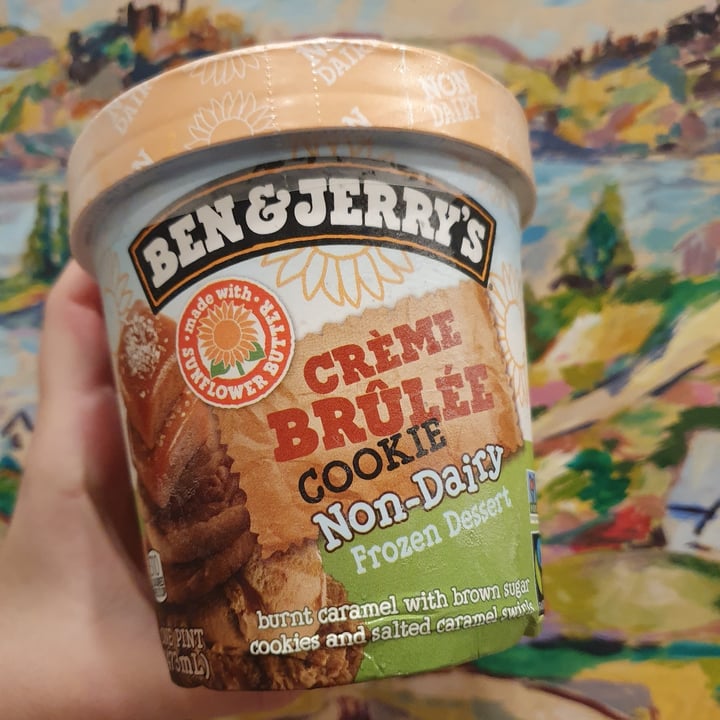 photo of Ben & Jerry's Crème Brûlée Cookie Non-Dairy Frozen Dessert shared by @anistavrou on  21 Oct 2020 - review