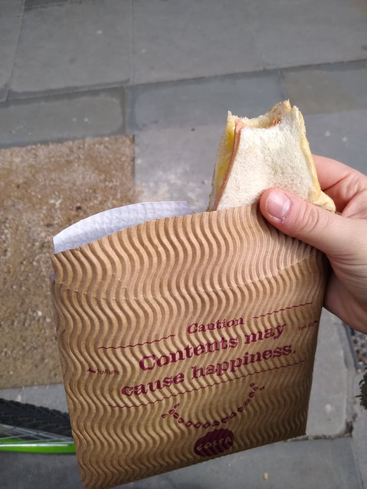 review photo of Costa Coffee Vegan Quorn Ham And Cheez Toastie shared by @megmog on 29 Mar 2020 - review