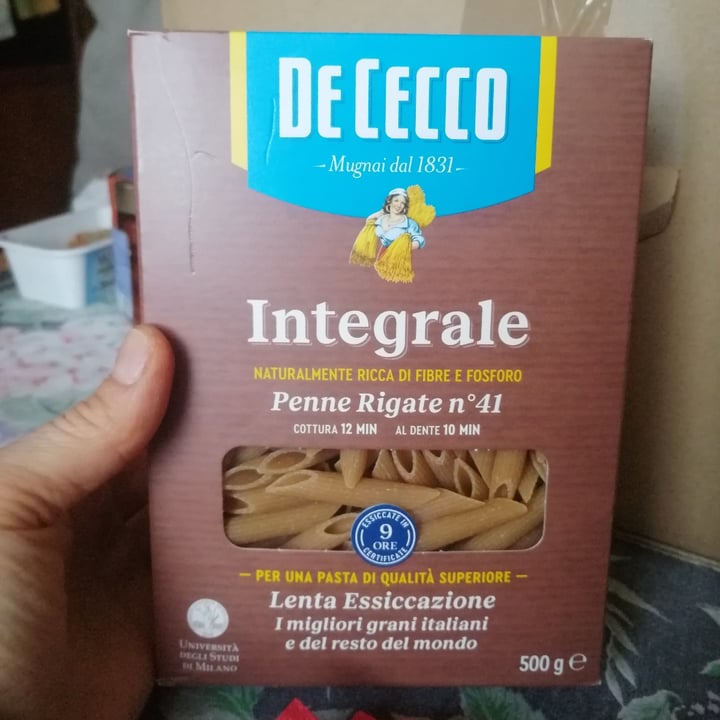 photo of De cecco Penne rigate integrali shared by @cadodi on  12 Jan 2023 - review