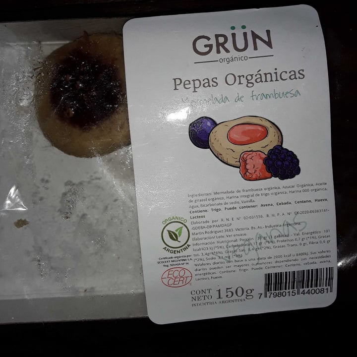 photo of Grün Orgánico Pepas Orgánicas - Mermelada De Frambuesa shared by @marialhera on  13 Aug 2022 - review