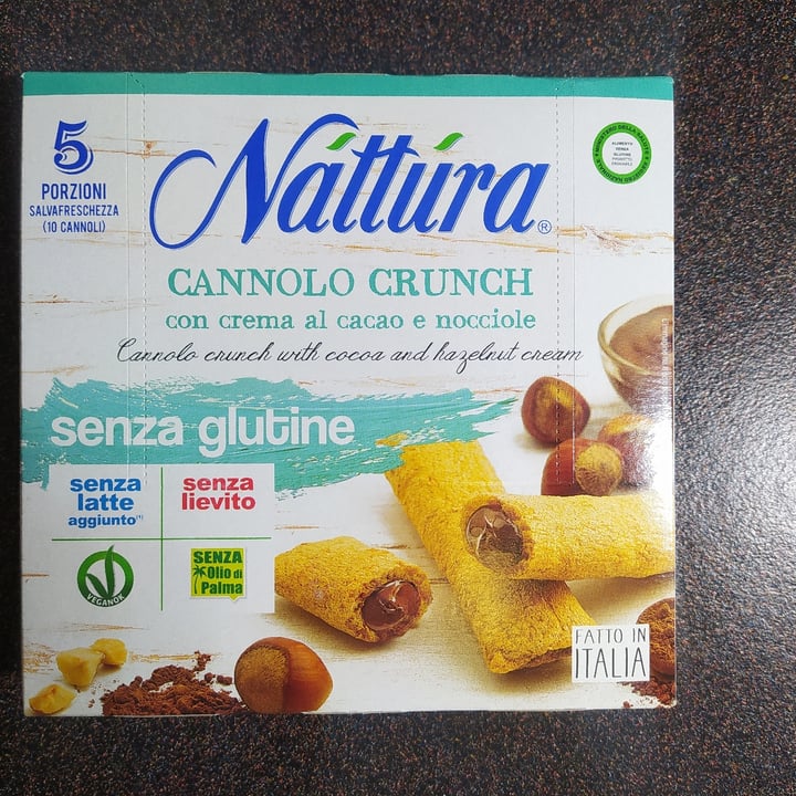 photo of Nattura Cannolo Crunch con Crema al Cacao e Nocciole shared by @stef77 on  16 Nov 2020 - review