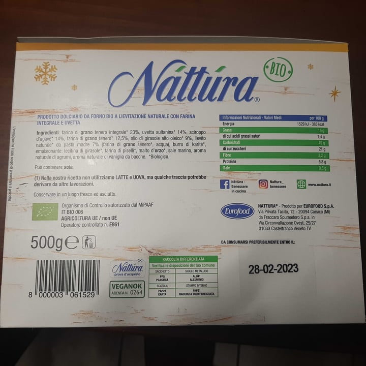 review photo of Nattura Panettone con uvetta shared by @paoveg on 25 Dec 2022 - review