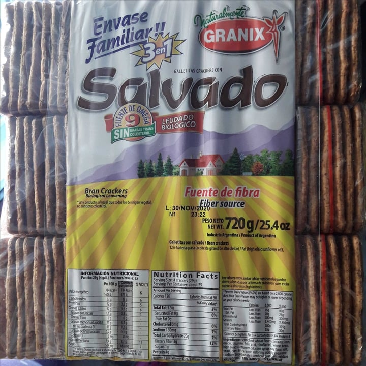 review photo of Granix Galletitas Crackers con Salvado shared by @solnapoli on 20 Jun 2020 - review