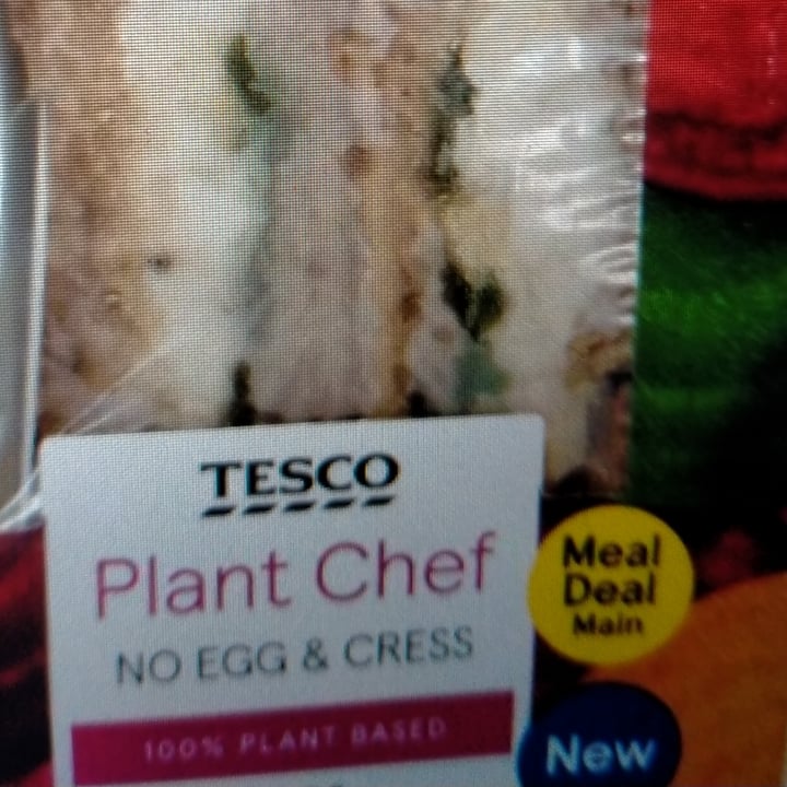 review photo of Tesco Plant Chef No Egg & Cress Sandwich shared by @moothevegan on 10 Mar 2022 - review
