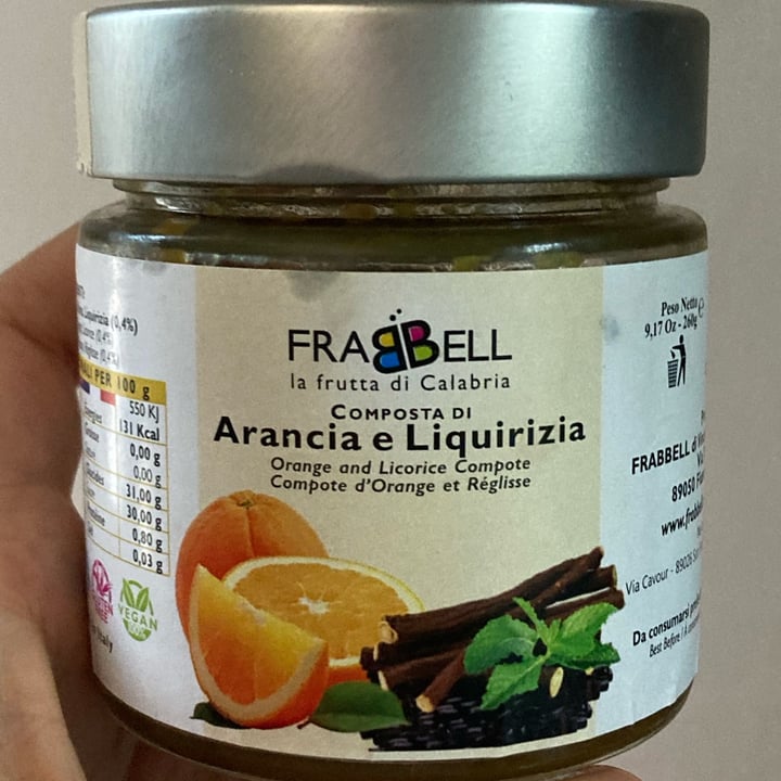 review photo of Frabbel la frutta di calabria Composta arancia e liquerizia shared by @luciatoscano on 25 Sep 2022 - review