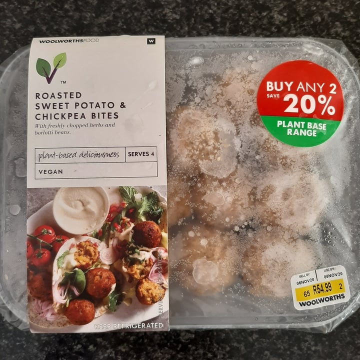 photo of Woolworths Food Roasted Sweet Potato And Chickpea Bites shared by @chloekingdom on  10 Nov 2020 - review