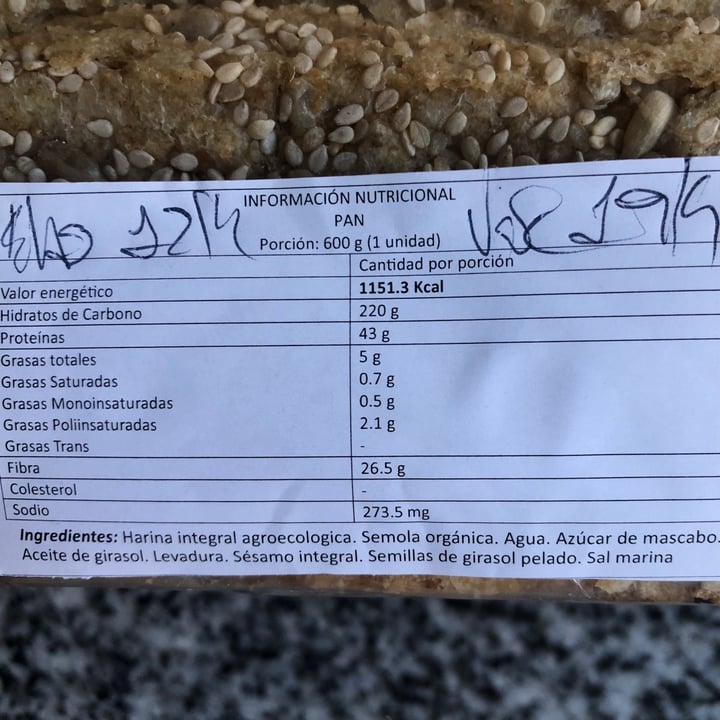 photo of Paprika Panificados Pan Orgánico shared by @jazminn on  13 Apr 2021 - review