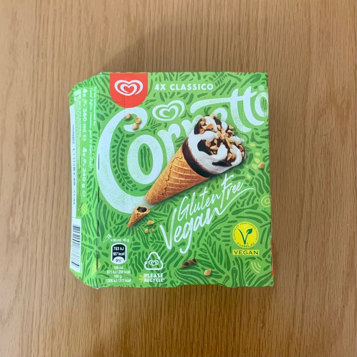 photo of Cornetto 4x Classico Cornetto (Gluten-Free, Vegan) shared by @gutterglitter on  21 Jul 2021 - review