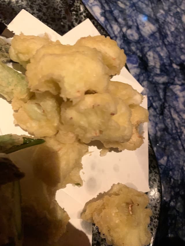 Foto do prato “Cauliflower Tempura”