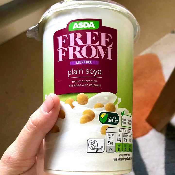 photo of ASDA Plain soya yogurt shared by @laurasims on  17 Feb 2021 - review