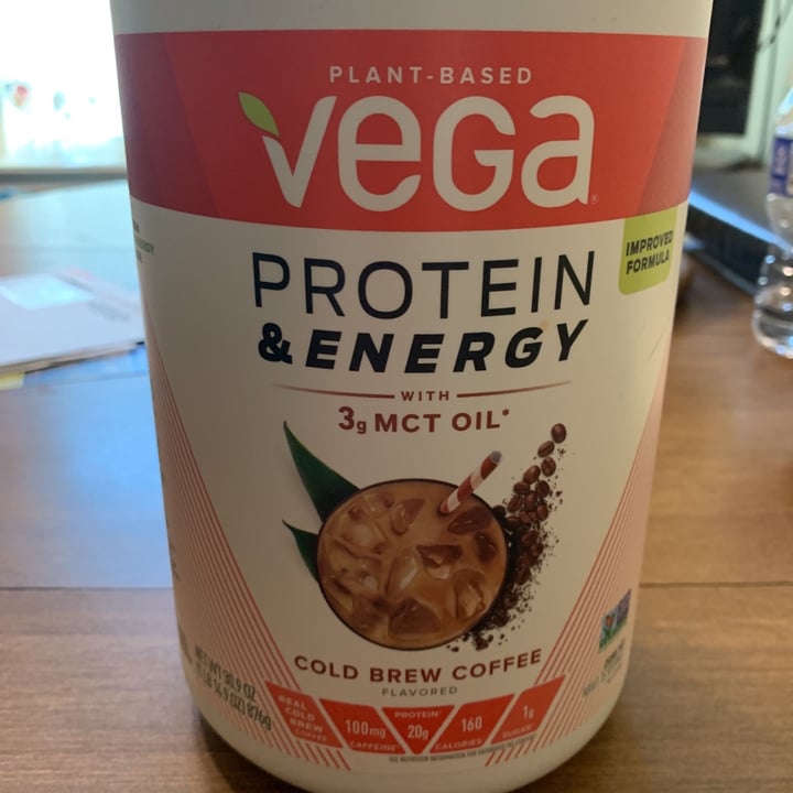 photo of Plant-Based Vega  Vega Cold Brew Coffee Protein shared by @inkymycat on  31 Aug 2021 - review