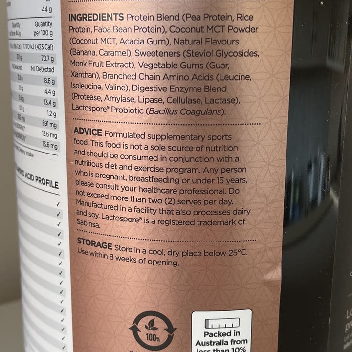 photo of PranaOn Power Plant Protein (Banana Split Flavour) shared by @veganadam on  10 Feb 2022 - review