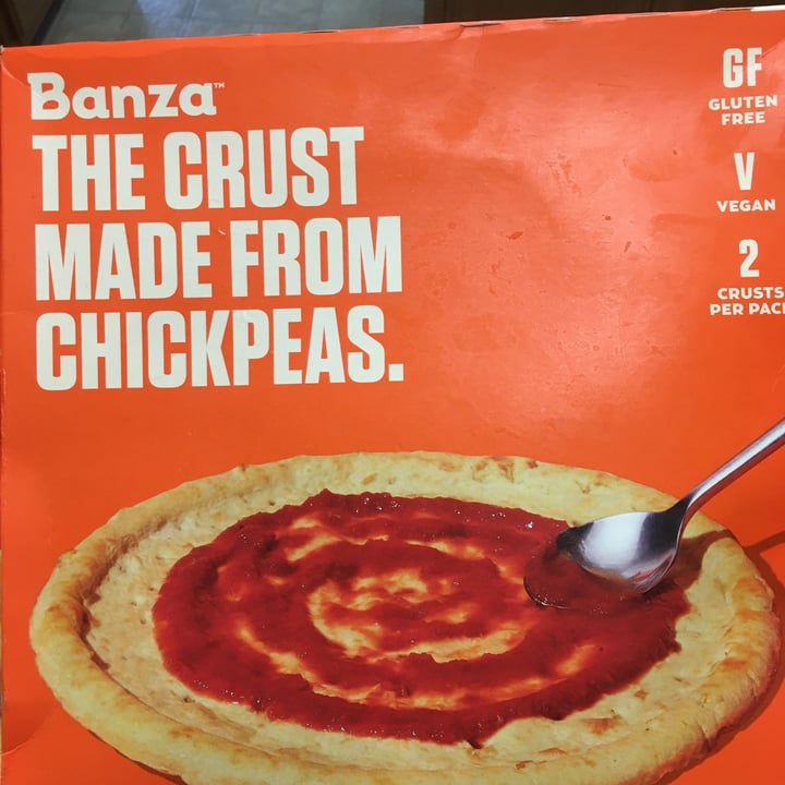 photo of Banza Pizza crust made from chickpeas shared by @healthyveganfood101 on  28 Oct 2021 - review