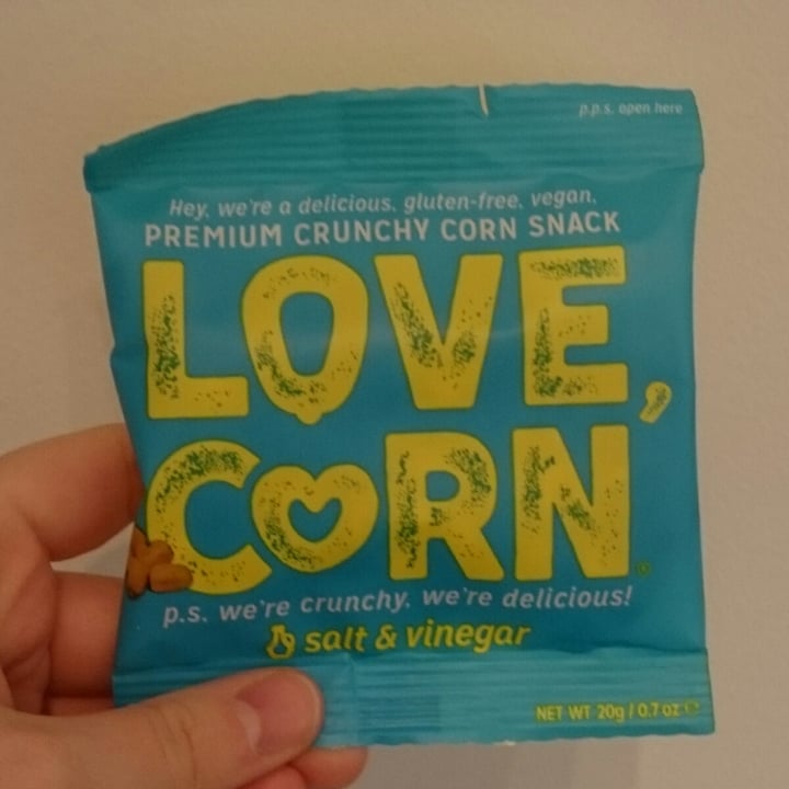 photo of Love, Corn Salt & Vinegar shared by @veganshoulderpads on  26 Jan 2021 - review