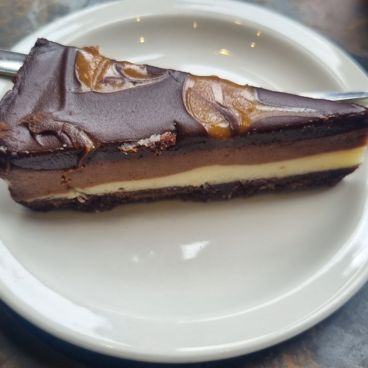 Caffe Nero Vegan salted caramel Cheesecake Reviews abillion
