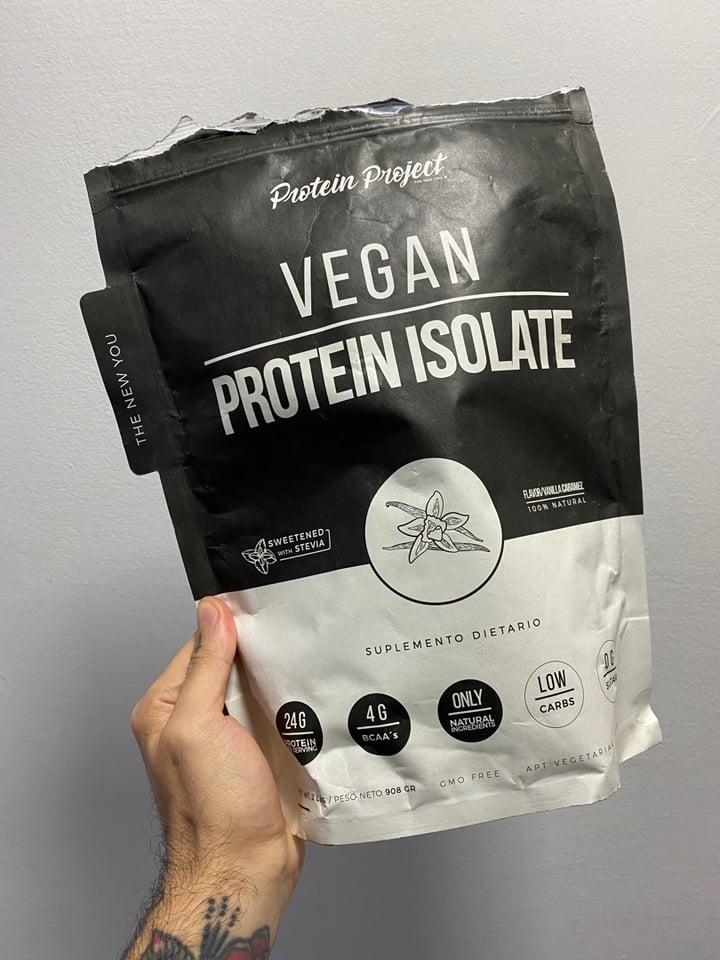 photo of Protein Project Vegan Protein Isolate Sabor vainilla Caramelo shared by @ignaciottd on  18 Apr 2020 - review