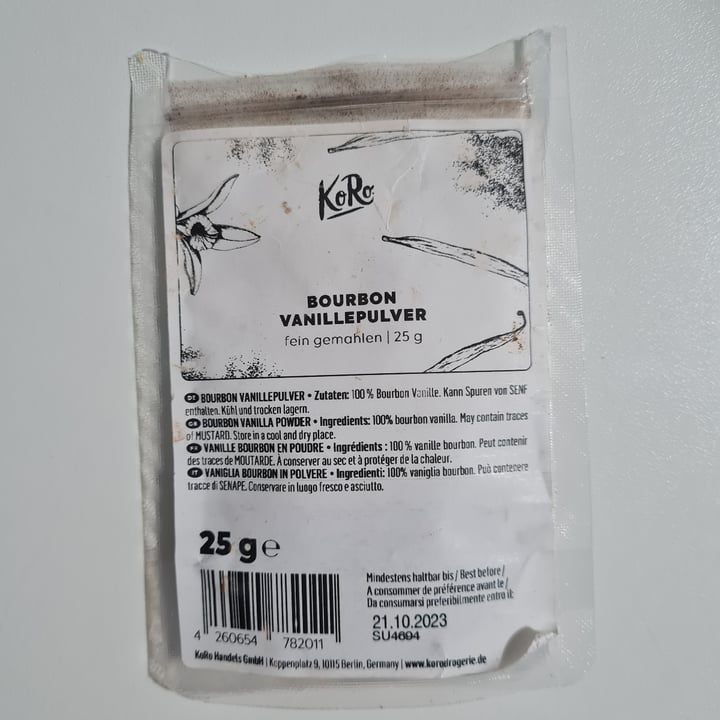 photo of Koro Vaniglia Bourbon in polvere shared by @sophiatea on  03 May 2022 - review