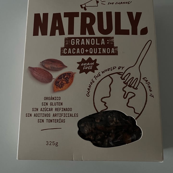 photo of Natruly Granola cacao y quinoa shared by @aidinha on  22 Nov 2022 - review