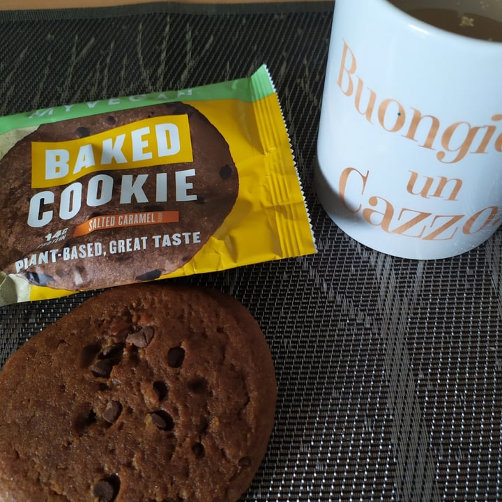 photo of MyProtein baked cookie salted caramel shared by @elyyveg on  28 Jul 2022 - review