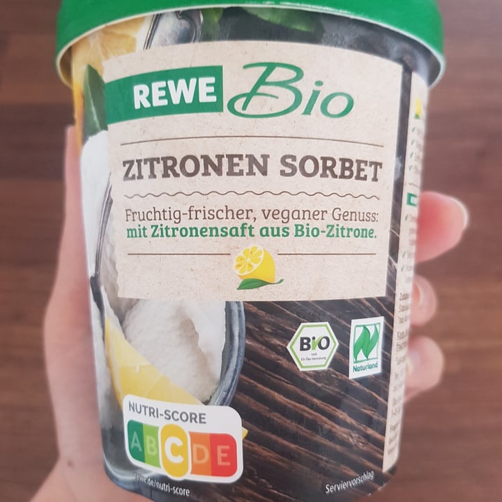 photo of Rewe Bio Zitronen Sorbet shared by @melmey on  17 Jul 2021 - review